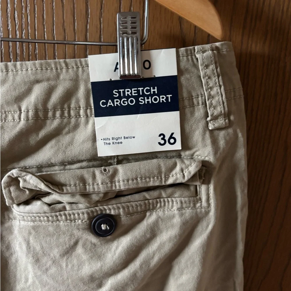 Men's Tan Khaki Cargo Shorts
